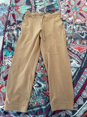 Mono B Camel Brown Cozy Fleece Joggers